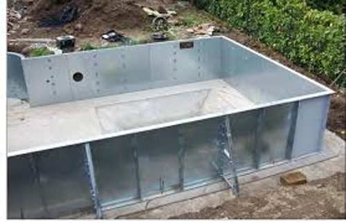 costruzione piscina piemonte in acciaio zincato imbullonato